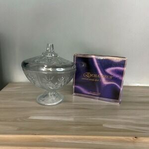 ENCHANTEUR  5" Covered Candy Dish Original Box KN-130BC/2-2GB Vintage Open Box